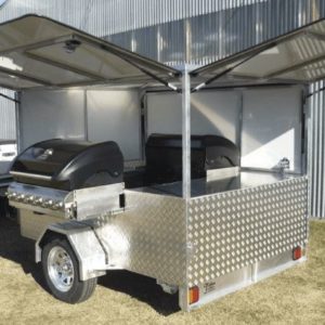 BBQ Trailer opened