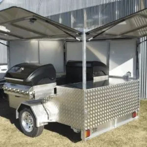 BBQ Trailer opened