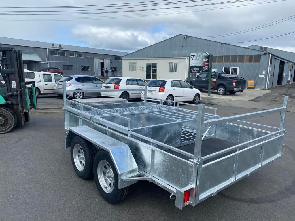 Trailers built at the Tableau Towbars workshop in Onekawa, Napier